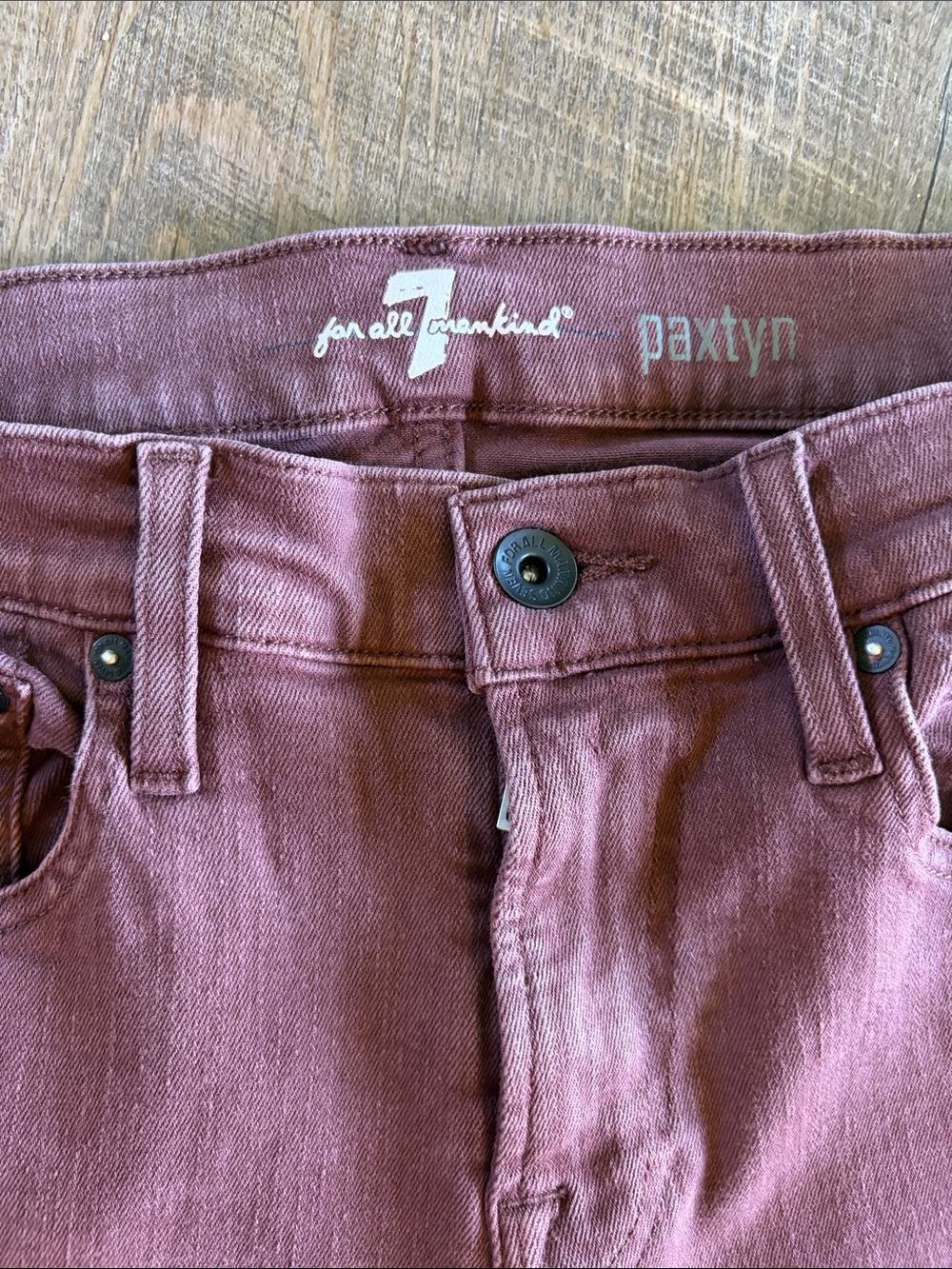 7 For All Mankind Men’s Paxtyn Jeans in Plum